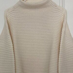 Madewell ribbed cream sweater